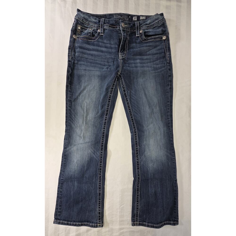 Miss Me Mid-rise Curvy Boot Size 30 Stretch Jeans - Picture 2 of 13